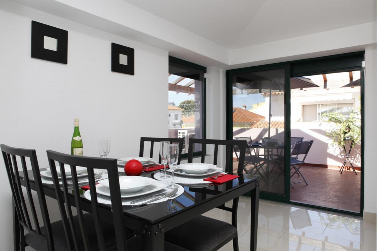 Wondrous Terrace Apartment In Cascais Center Exteriör bild
